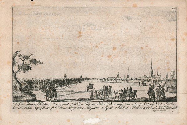 Kobberstik, prospekt, 1747